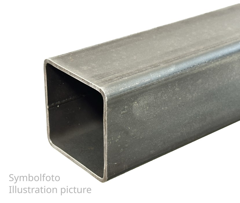 Quadratrohr 25x25x2,0 mm, "schwarz", EN10219/EN10025, S235JRH