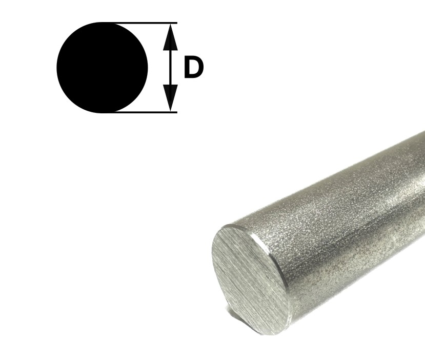 Rundstab 10,0 mm, "blank", h9, EN10278, 1.4307/304L
